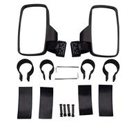 GOOFIT Rétroviseur Moto Poignées 50mm 44mm Universel avec Support de 2 Pièces Remplacement pour UTV RZR XP1000 XP1K Turbo Noir