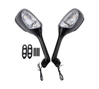 GOOFIT rétroviseur Universel LED Clignotant Noir Paire de Remplacement pour Suzuki GSXR1000 2005-2008 Suzuki GSXR600 / 750 2006-2012