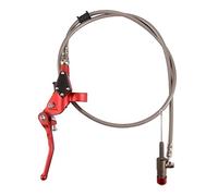 GOOFIT Rouge 7/8 '' Kit d'embrayage et Levier de Frein Longueur du Flexible Remplacement pour 125cc 250cc Moteur Vertical Moto Hors Route Scooter Pit Pocket Bike