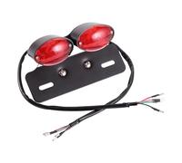 GOOFIT Rouge Clignotant de Frein arrière à Double Ampoule Remplacement pour Moto avec Clignotants intégrés Rouge Gris Remplacement pour Scooter Moto 4x4