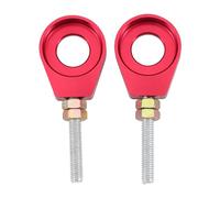 GOOFIT Rouge Ensemble d’ajusteurs de chaîne de Performance 12 mm Remplacement pour Moto Tout Terrain Couleur Noire