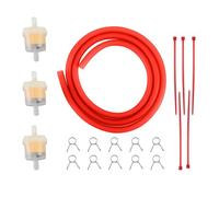 GOOFIT rouge moto carburant filtre ligne clips à ressort pinces tuyau tuyau intérieur dia moto huile essence universel dirt atv cyclomoteur scooters pack de poche vélo