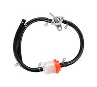 GOOFIT Tuyau de Carburant Filtre à Huile commutateur de Carburant Remplacement pour 50cc 110cc 125cc 150cc 250cc ATV Pit Dirt Bike Rouge