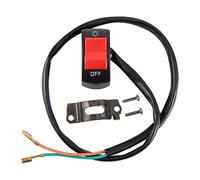 GOOFIT Universel 7/8'' Remplacement pour Guidon de Moto Accident Hazard Interrupteur on/Off Bouton