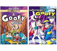 Goofy Disney Extremely Cartoon Movie & A Goofy Movie DVD Animated Double Feature Set Goofball Bundle