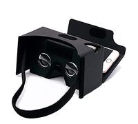 Google Cardboard, Casque de réalité virtuelle 3D Box Lunettes de réalité virtuelle avec Grand Objectif Optique 3D Transparent et Sangle de tête Confortable pour Tous Les Smartphones de 3 à 6 Pouces