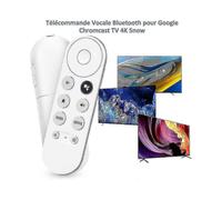 Google Chromecast 4K TV with Bluetooth Voice Remote - Snow White | Netflix &