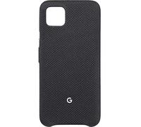 Google Coque Pixel Pixe - Coque Protection pour Téléphone avec Tissu A Mesure et Compatible avec Active Edge - Just Black, Pixel 4