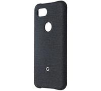 Google Coque Pixel pour Pixel 3a - Coque de Protection en Tissu sur Mesure et Compatible Active Edge - Coque Officielle Pixel - Carbone