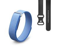 Google Fitbit Air - Moniteur d'activité Physique sans écran avec Suivi des activités Sportives - Compatible avec iOS et Android - Lavande + Bracelet Sport Fitbit Air - Noir Volcanique, S