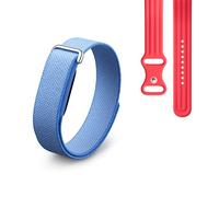 Google Fitbit Air - Moniteur d'activité Physique sans écran avec Suivi des activités Sportives - Compatible avec iOS et Android - Lavande + Bracelet Sport Fitbit Air - Rouge Framboise, S