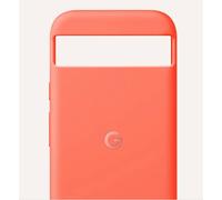 Google Coque Pixel 8a – Silicone durable, résistant aux taches, compatible charge sans fil – Corail