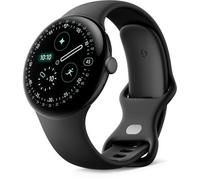 Google Montre connectée Pixel Watch 4 45 mm – Aluminium Noir Mat, 4G, Bracelet Sport Noir