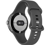 Google Montre connectée Pixel Watch – 41 mm – Argent poli – Bracelet Charcoal