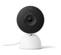 Google Nest Cam Intérieur (Filaire, 3e génération) - Caméra de sécurité intérieure avec vidéo 2K - Fonctionne avec Google Home - Neige