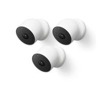 Google Nest Cam Lot de 3 Batteries d'extérieur ou d'intérieur - 2e génération