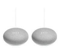 Google Nest Mini - Gen 2 - haut-parleur intelligent - Wi-Fi, Bluetooth - craie (pack de 2) Blanc G