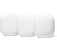 Google Nest WiFi Pro - Wi-Fi 6E - Système Wi-Fi domestique fiable avec vitesse rapide et couverture pour toute la maison - Routeur maillé - Emballage non commercial - Lot de 3 - Neige