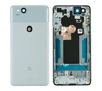 Google Pixel 2 Coque Arrière Cadre En Verre Pièce Lentille De Caméra Bleue