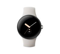 Google Pixel - Argent poli - Montre connectée avec bracelet active - fluoroélastomère - craie - taille du bracelet : L - 32 Go - Bluetooth, Wi-Fi, NFC - 36 g