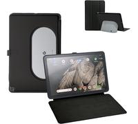 Google Pixel Tablet Case 11 Inch (2023), Silicone Cover Case, Adjustable Viewing Angle, Easy Carry-On, Protective Cover Compatible With Charging Speaker Dock (Black)