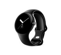Google Pixel Watch 1ère génération - Montre intelligente Android avec suivi d'activité Fitbit - Montre de suivi de la fréquence cardiaque - Boîtier en acier inoxydable noir mat avec bracelet actif en