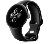 Google Pixel Watch 2 GPS - Boîtier Aluminium 41 mm Noir Volcanique - Bracelet S/L