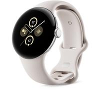 Montre connectée Google Pixel Watch 2 Boîtier en aluminium Argent Poli Bracelet sport Porcelaine Wifi G