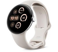 Google Pixel Watch 3 - Boîtier 41 mm - Argent Poli - Bracelet Porcelaine - 4G