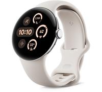 Google Pixel Watch 3 - Boîtier 41 mm - Argent Poli - Bracelet Porcelaine - Bluetooth