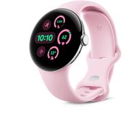Google Pixel Watch 3 - Boîtier 41 Mm - Argent Poli - Bracelet Quartz Rose - Bluetooth
