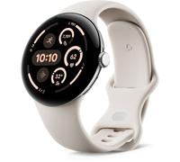 Google Pixel Watch 3 - Boîtier 45 mm - Argent Poli - Bracelet Porcelaine - Bluetooth