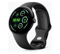 Google Pixel Watch 3 - Boîtier 45 mm - Noir Mat - Bracelet Noir volcanique - 4G