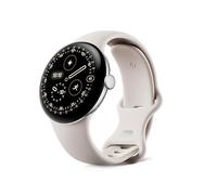 Google Pixel Watch 4 (41 mm) - Montre connectée Android, Suivi Complet des données de santé et de Remise en Forme - Boîtier en Aluminium Argent Poli - Bracelet Sport Porcelaine - LTE