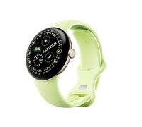 Google Pixel Watch 4 (41 mm) - Montre connectée Android, Suivi Complet des données de santé et de Remise en Forme - Boîtier en Aluminium Champagne Doré - Bracelet Sport Vert Citron - LTE