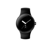 Google Pixel Watch - 41 mm - noir mat - Montre connectée avec bracelet active - fluoroélastomère - obsidienne - taille du bracelet : L - 32 Go - Wi-Fi, NFC, Bluetooth - 4G - 36 g