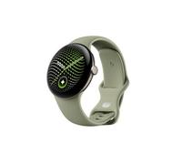 Google Pixel Watch 5 45 mm 4G Doré avec bracelet sport caoutchouc Vert
