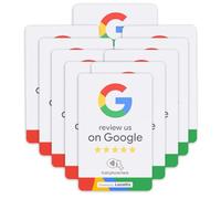 Google Review Tap Cards for Business - Cartes d'examen NFC et QR Code, appuyez ou scannez pour des avis Google instantanés, compatibles avec iPhone et Android, cartes d'évaluation intelligentes