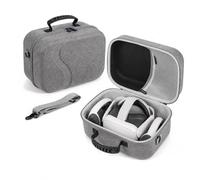 GOOGO Grande housse de transport pour Meta Quest 3/Quest 3S, sac de rangement compatible avec BOBOVR S3 Pro/Kiwi Design Elite Strap avec batterie et autres accessoires, pour voyage et rangement