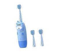 GOOHOCHY 1 Ensemble Dents Électrique pour Garçon Fille Bleue Design Cartoon Étanche pour Brossage Attractif