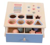 GOOHOCHY 1 Ensemble Montessori Bois pour Garçon Fille Puzzle de Reconnaissance des Couleurs Formes Boîte pour Développement des Tout Petits Ans