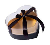 GOOHOCHY 1 pièce Boîte à Fleurs Acrylique Transparent Forme de Cœur pour Saint Valentin Présentoir pour Roses et Bouquets Romantique pour Amoureux et Événements Spéciaux