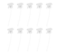 GOOHOCHY 10 Pièces Buse de Pulvérisation Anti-bouchage en Plastique 28 Mm Blanche Conception Ergonomique pour Bouteille Spray pour Nettoyage Maison et Detailing Voiture