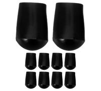 GOOHOCHY 10 Pièces Embout en Caoutchouc Broche Butée de Violoncelle, Protecteur D’extrémité D’instrument en Caoutchouc Noir, Portable, Facile à Installer, pour Contrebasse, Pratique