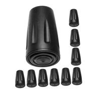 GOOHOCHY 10 pièces Embouts Antidérapants pour de Trekking Kit de Remplacement pour Accessoires de Canne Améliorez la Stabilité Extérieur