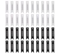 GOOHOCHY 100 Étiquettes Suspendues en Papier Noir et Blanc pour Bougies et Gâteaux, Faciles à Transporter Ranger, pour Décoration et Présents de Noël
