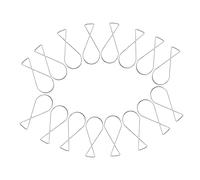GOOHOCHY 100 Pièces Crochets de Plafond Résistants Rouille Clips Suspendus pour Carreaux de Plafond Standard Accroches pour Décoration Maison Bureau Mariage Supports Lourds pour Affiches et