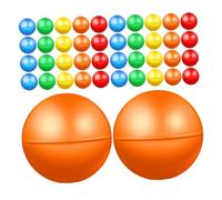 GOOHOCHY 100 Pièces Raffle Capsules Plastic Hollow Balls for Party Games Activities Vending Machine Draw Events
