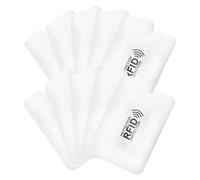 GOOHOCHY 10pièces Étui Anti-vol pour Cartes De Crédit Et Passeport Protection Étanche Et Sécurisée Aluminium Anti-démagnétisation Prévention du Vol Électronique