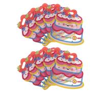 GOOHOCHY 10pièces Sachets Cadeaux Transparents pour Friandises avec Fermeture Refermable Poignée et Fond Plat Adaptés pour Fêtes Anniversaire et Goûters Scolaires